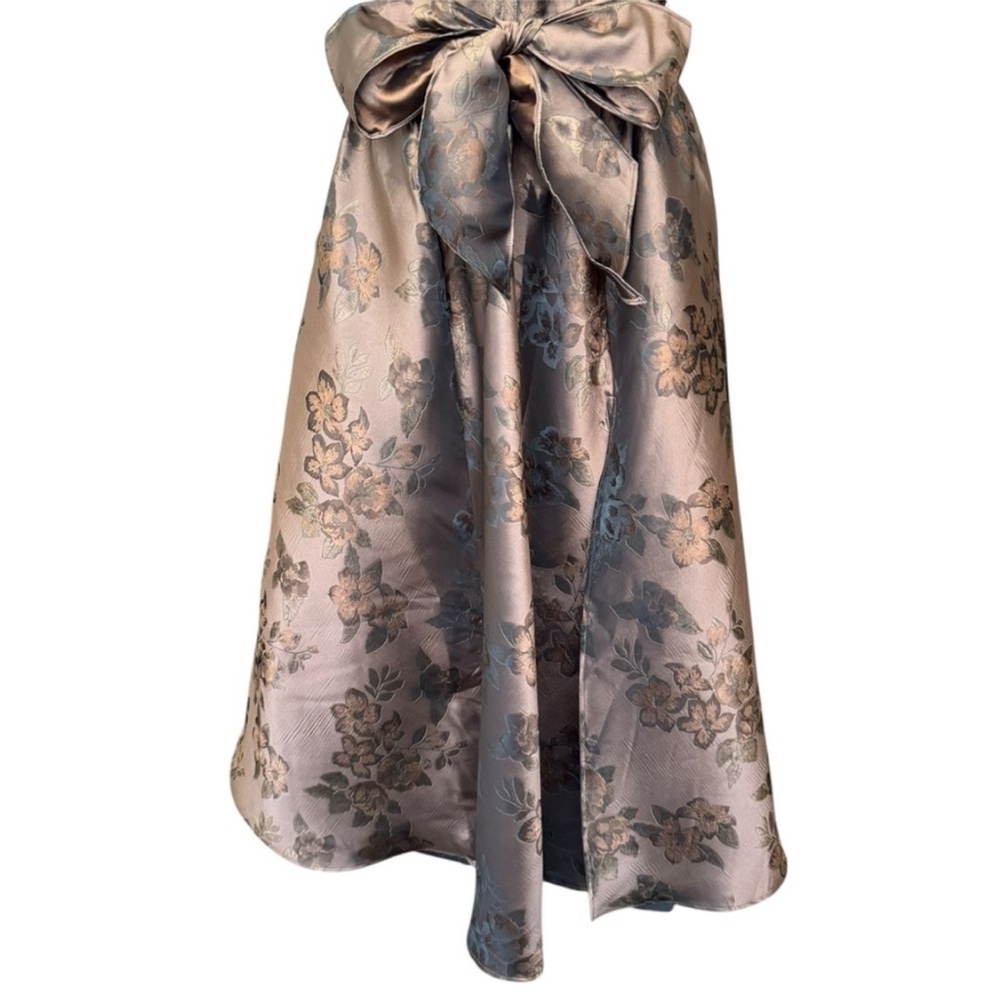 NWT V. Chapman The Vera Dress in Cocoa Baroque Floral Brown - Picture 9 of 17